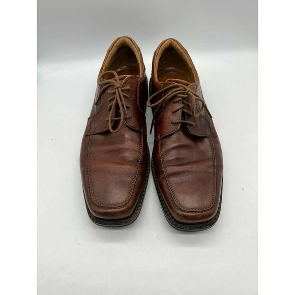 Ecco Mens Oxfords Shoes Brown Moc Toe Lace Up Low Top Leather 11 EUR 45 main image 3